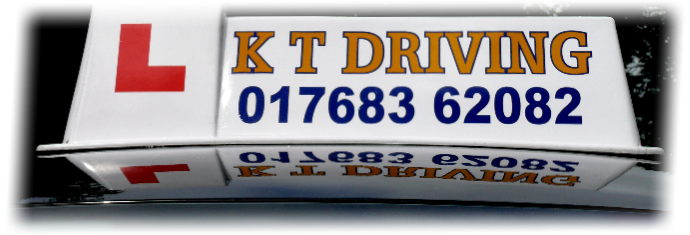 KT Driving Instructor's car top advertisement 017683 62082