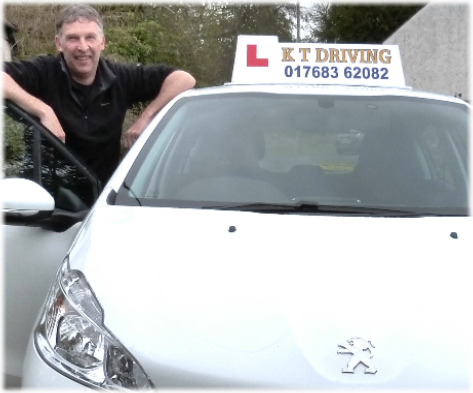 Kevan Taylor and his new black Peugot 